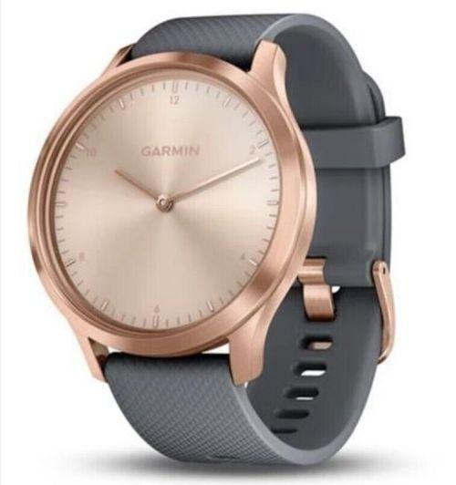 Garmin vivomove hr premium shop rose gold with grey suede